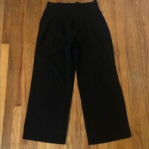 Chic Black Wide Leg Women's Pants